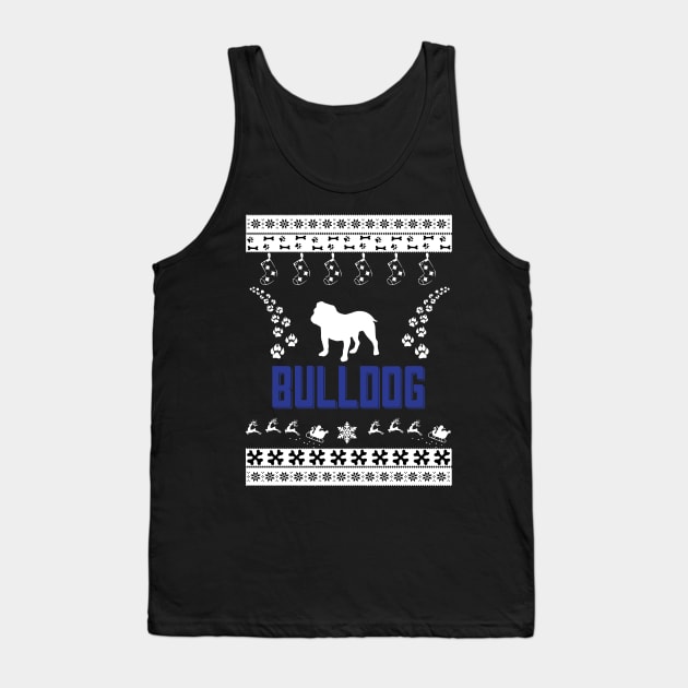 Merry Christmas BULLDOG Tank Top by bryanwilly